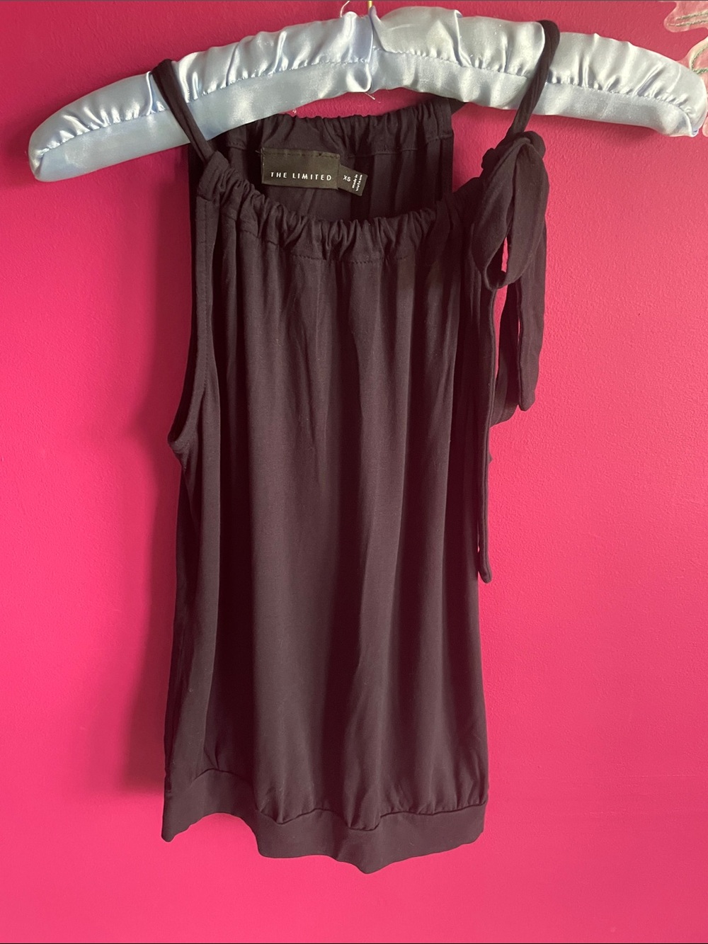 The Limited- Black Halter Style Top